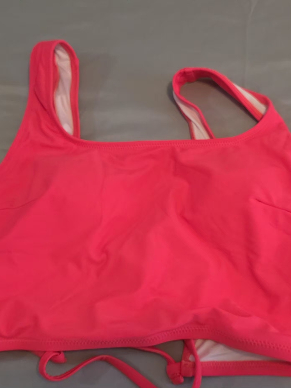 Women's Bright Pink Swim Bikini Top - Sporty Scoop